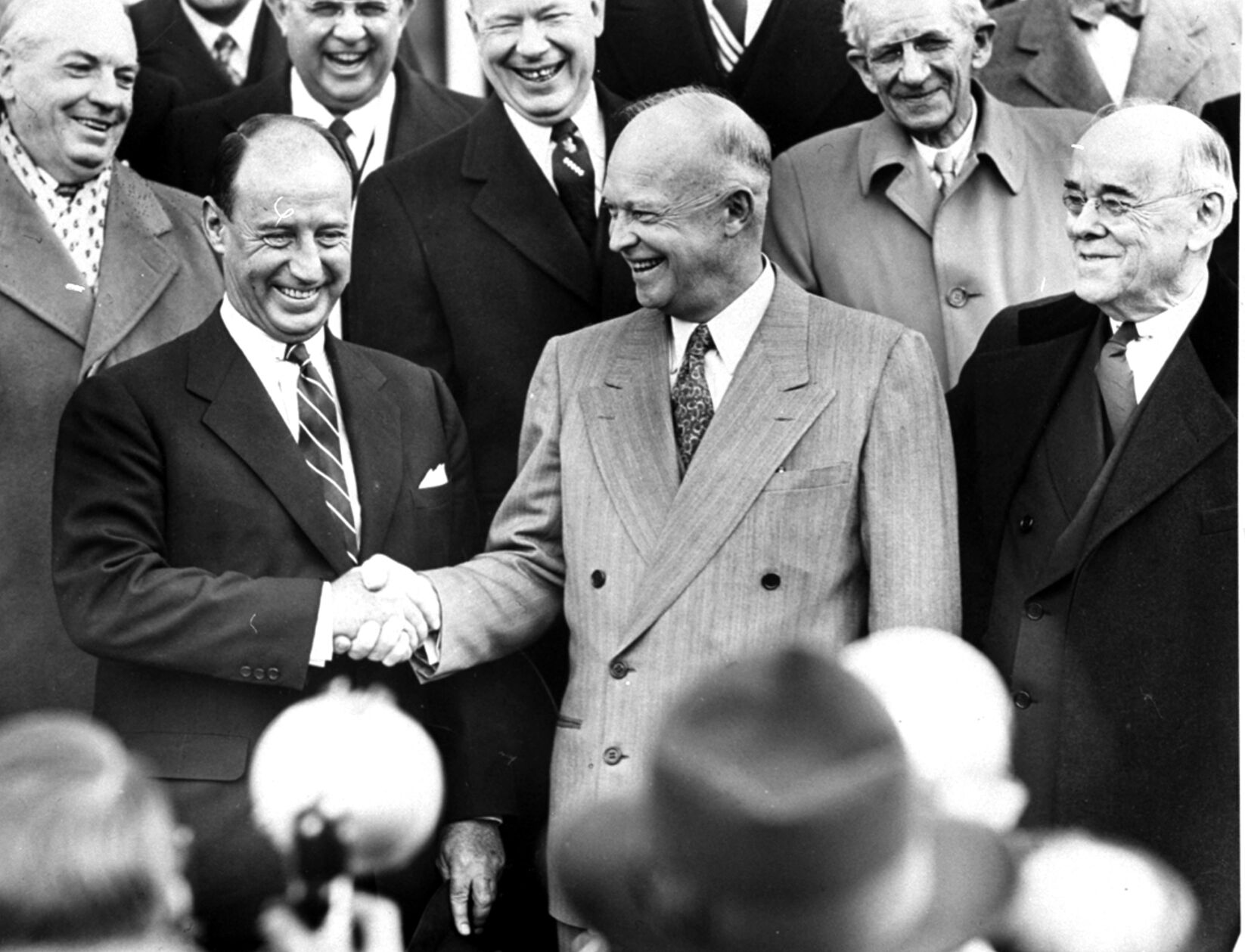 1952 — Adlai Stevenson (D), 53.4%